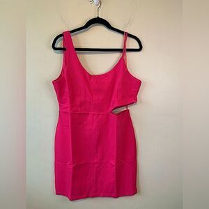 Socialite Bloomingdale’s Hot Pink cut out dress size XL‎